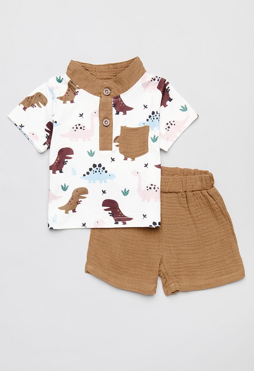 Pop Candy - Top & short set - brown