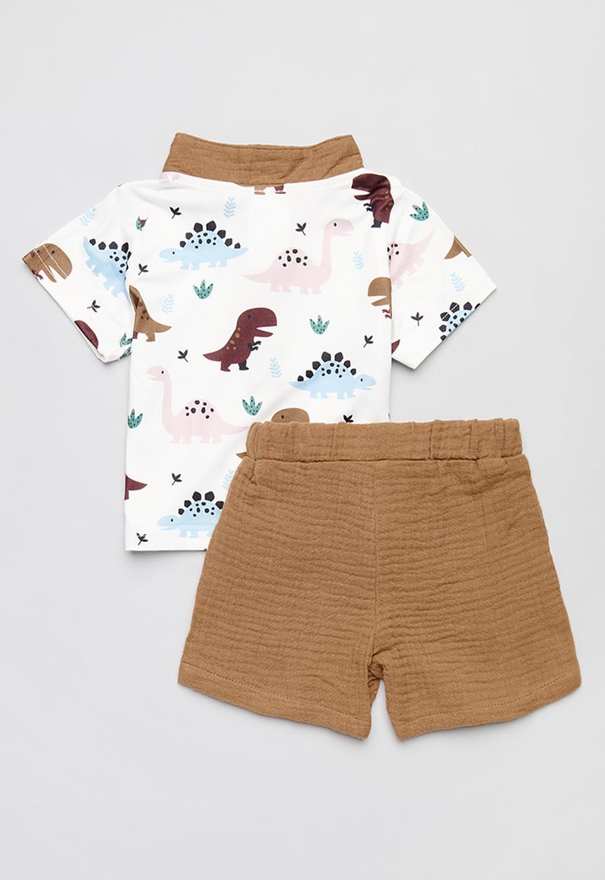Pop Candy - Top & short set - brown