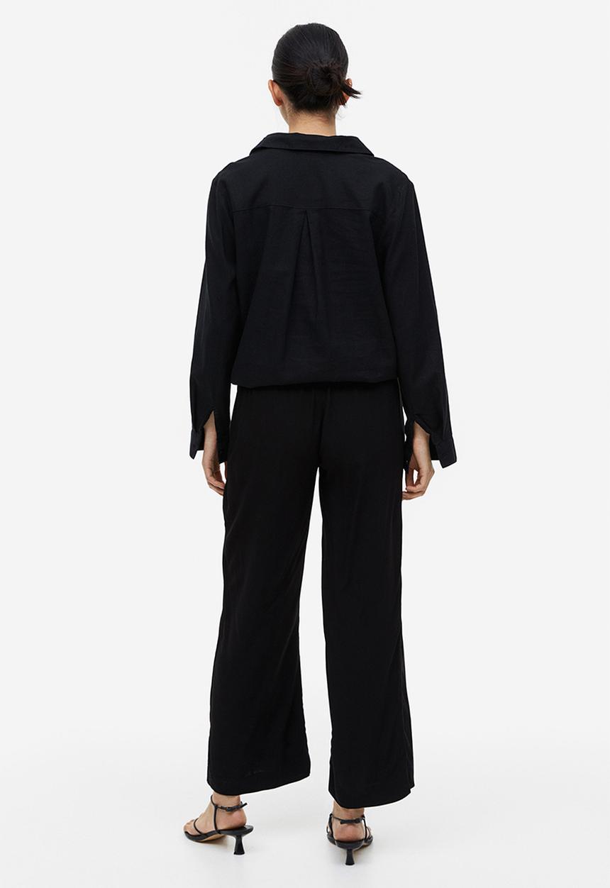 H&M - Mama ankle-length trousers - black