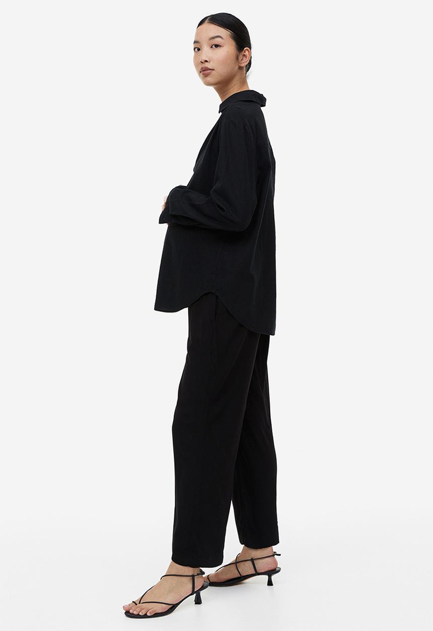 H&M - Mama ankle-length trousers - black