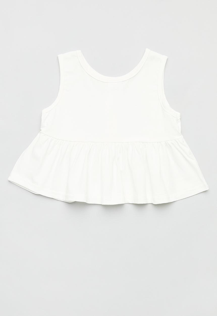 Pop Candy - Baby button down top - white