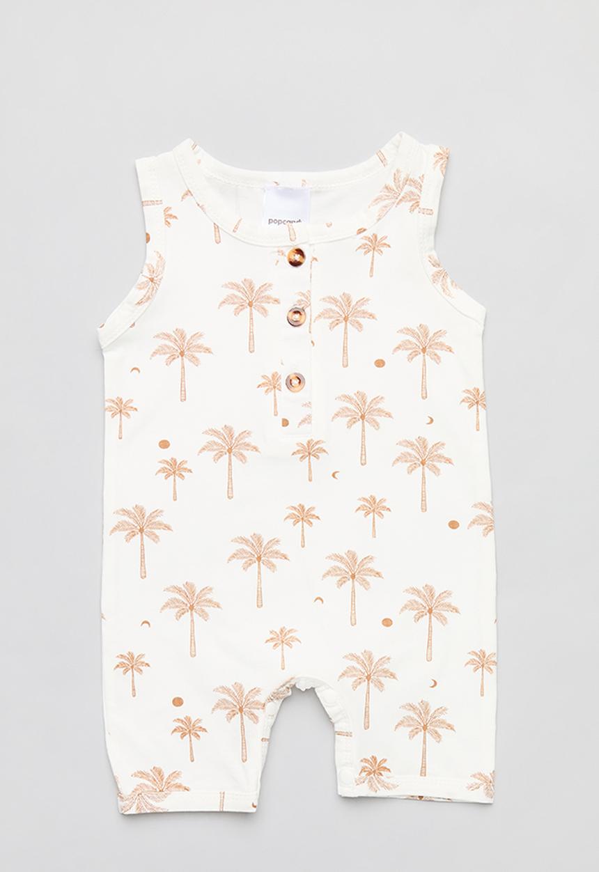 Pop Candy - Baby romper - brown & white