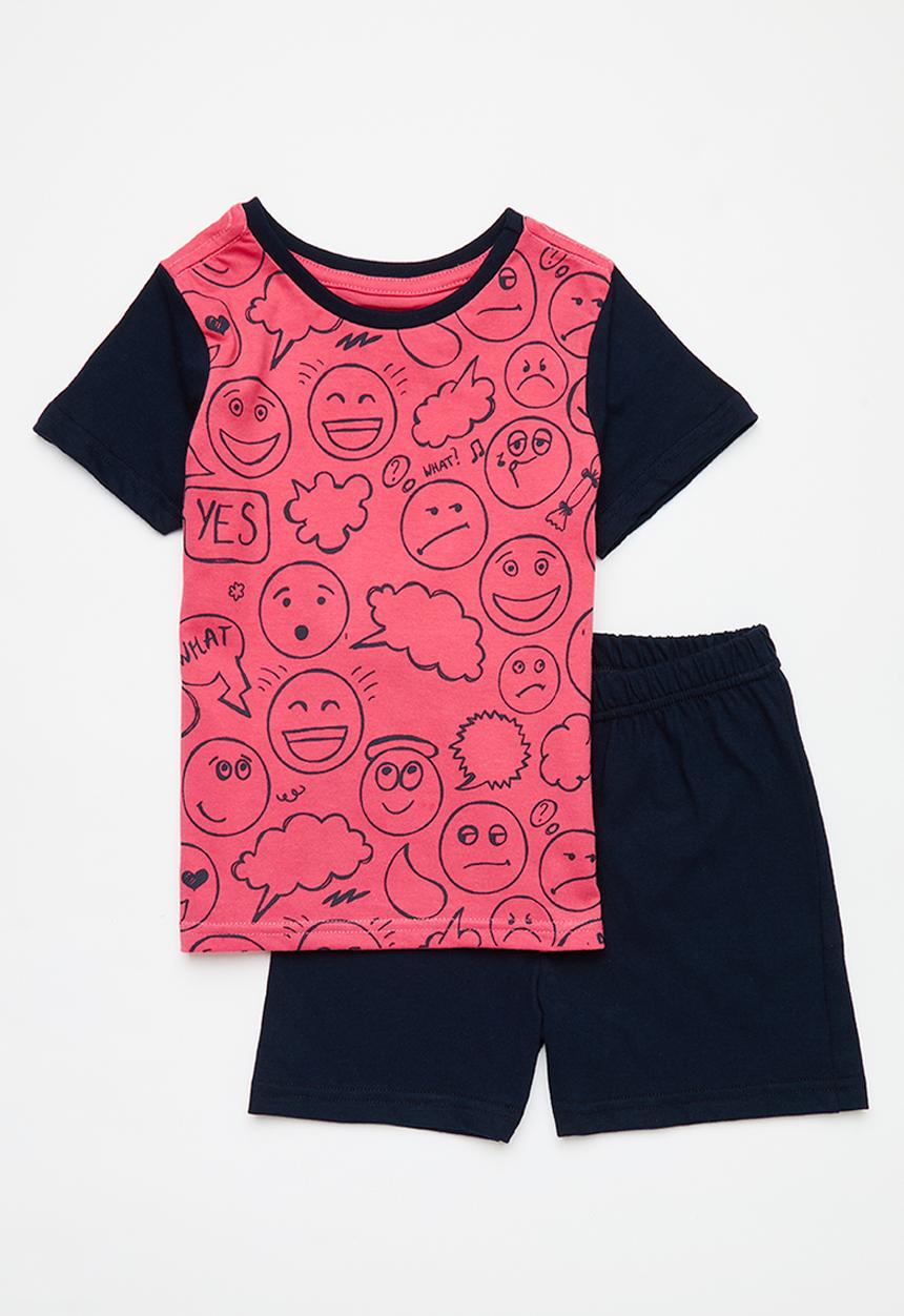 Pop Candy - Summer pj set - pink & navy