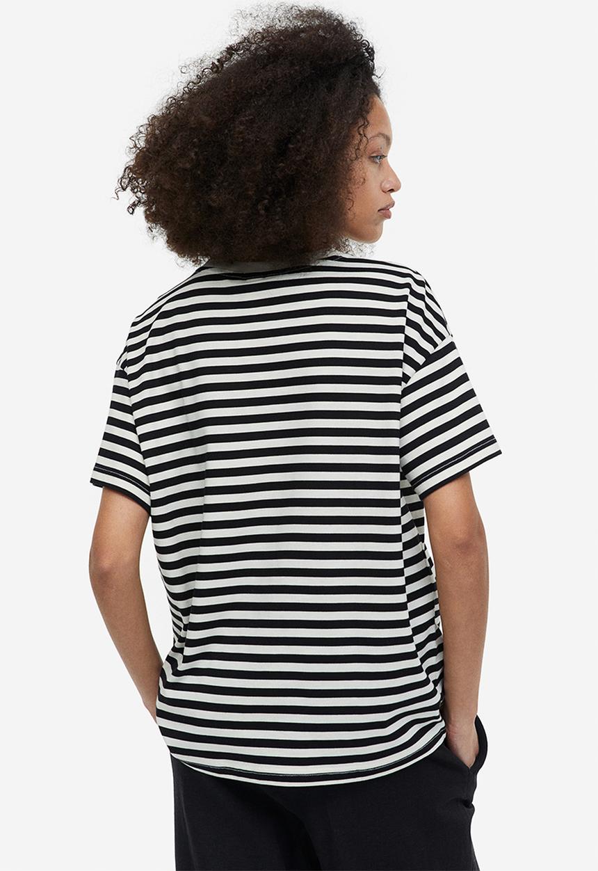 H&M - Printed t-shirt - cream/black striped
