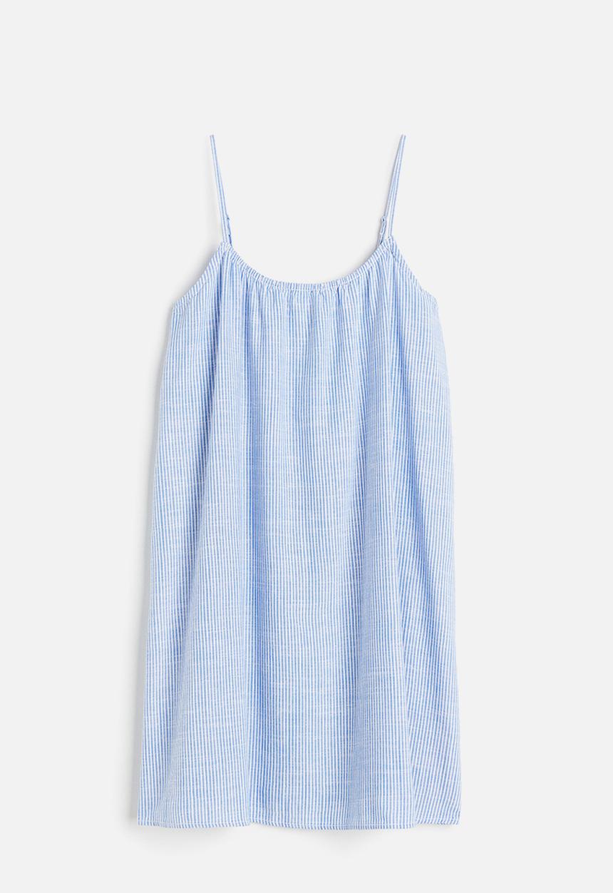H&M - Sleeveless dress - blue/striped
