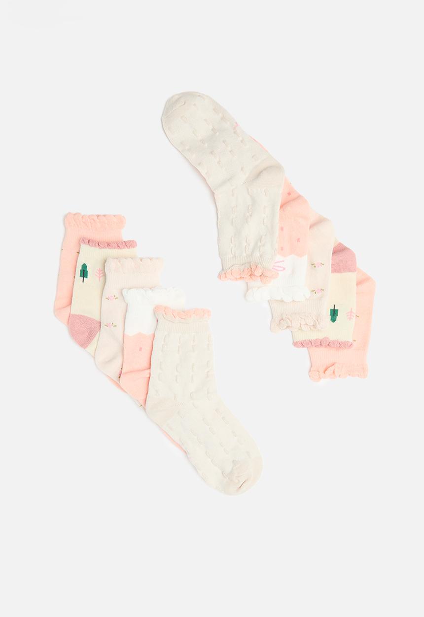 Pop Candy - 5 Pack frilled socks - multi