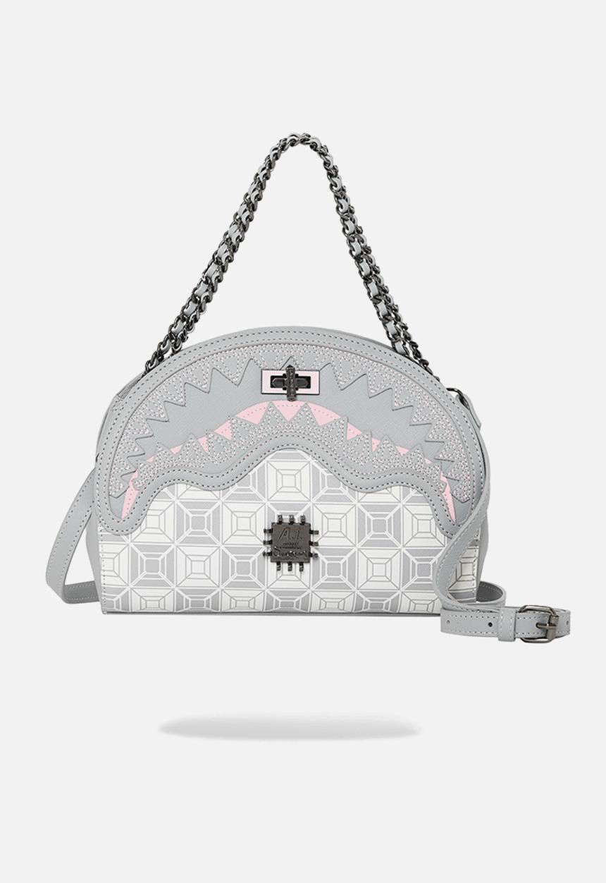 Sprayground - Ai stunna cream shark handbag - grey