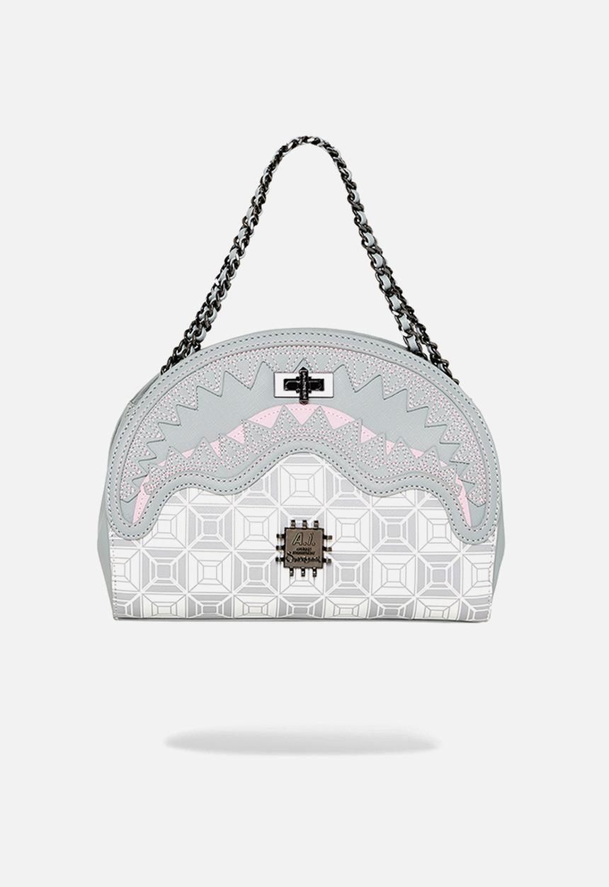 Sprayground - Ai stunna cream shark handbag - grey