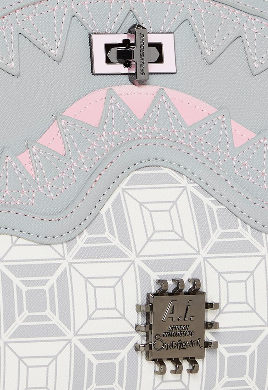 Sprayground - Ai stunna cream shark handbag - grey