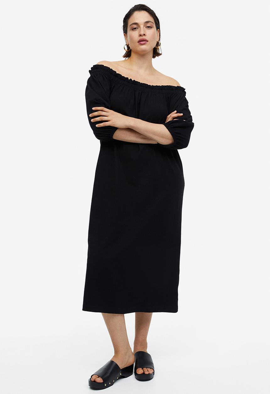 H&M - Off-the-shoulder dress - black