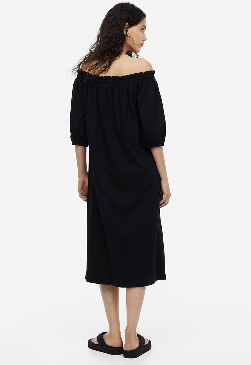H&M - Off-the-shoulder dress - black