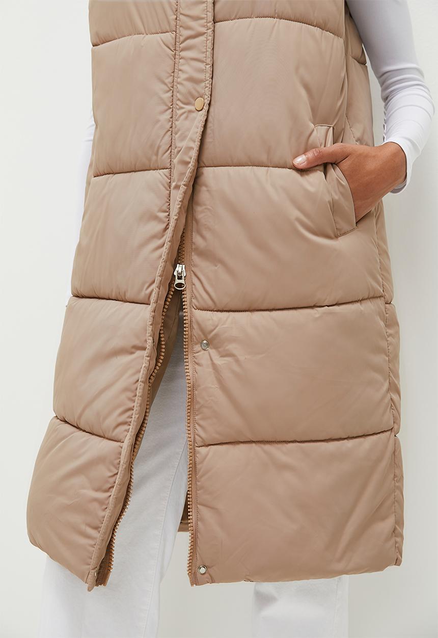 dailyfriday - Longer length gilet - stone