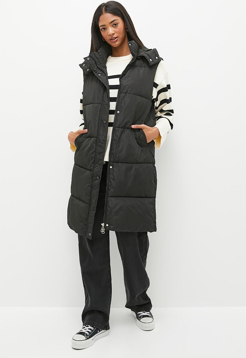 dailyfriday - Longer length gilet - black