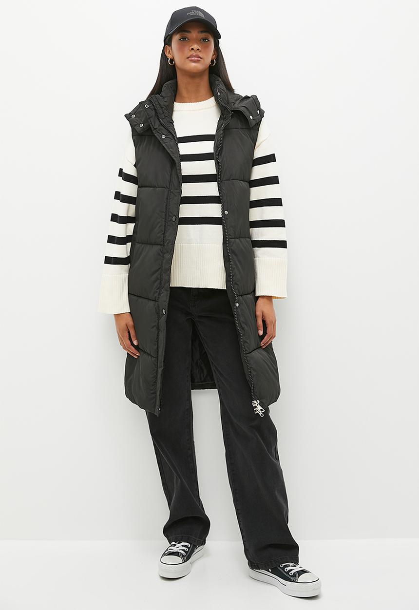 dailyfriday - Longer length gilet - black