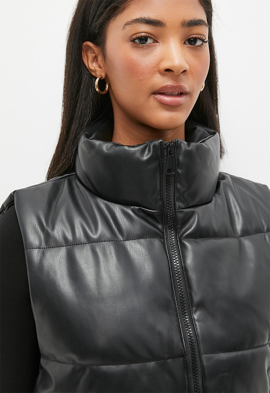 dailyfriday - Sleeveless puffer - black