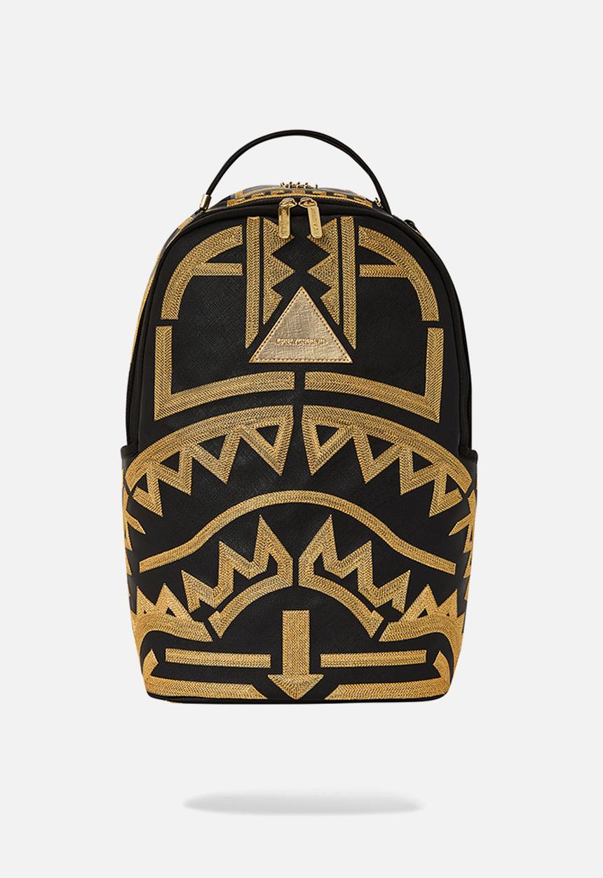 Sprayground - Ai tribal gold stars backpack - black & gold
