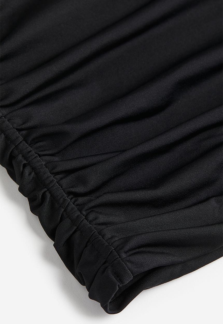 H&M - Draped tube top - black