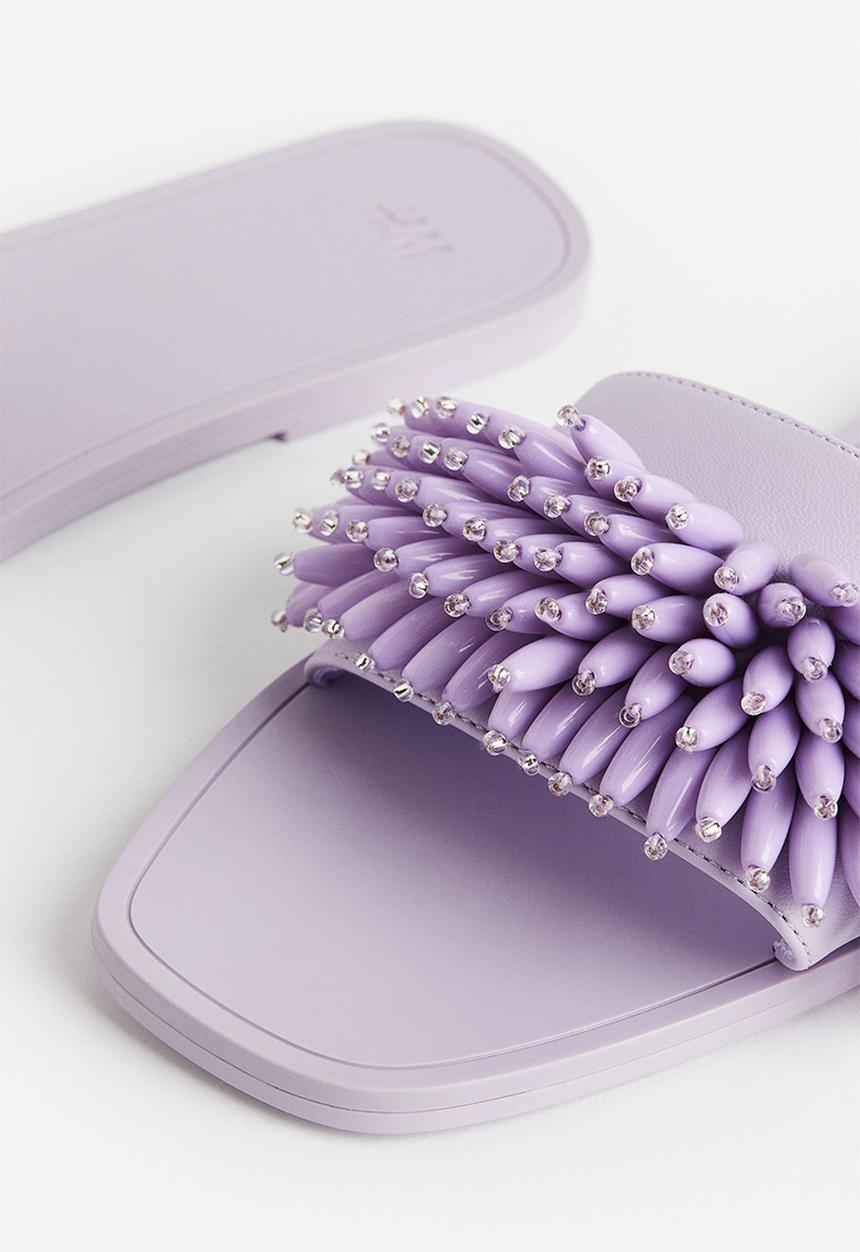 H&M - Beaded mules - light purple