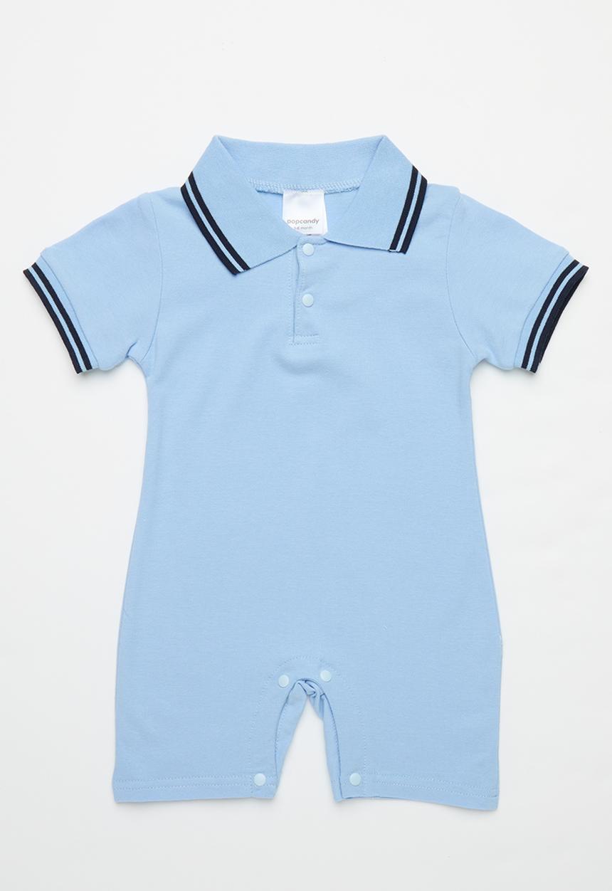 Pop Candy - Collared romper - blue
