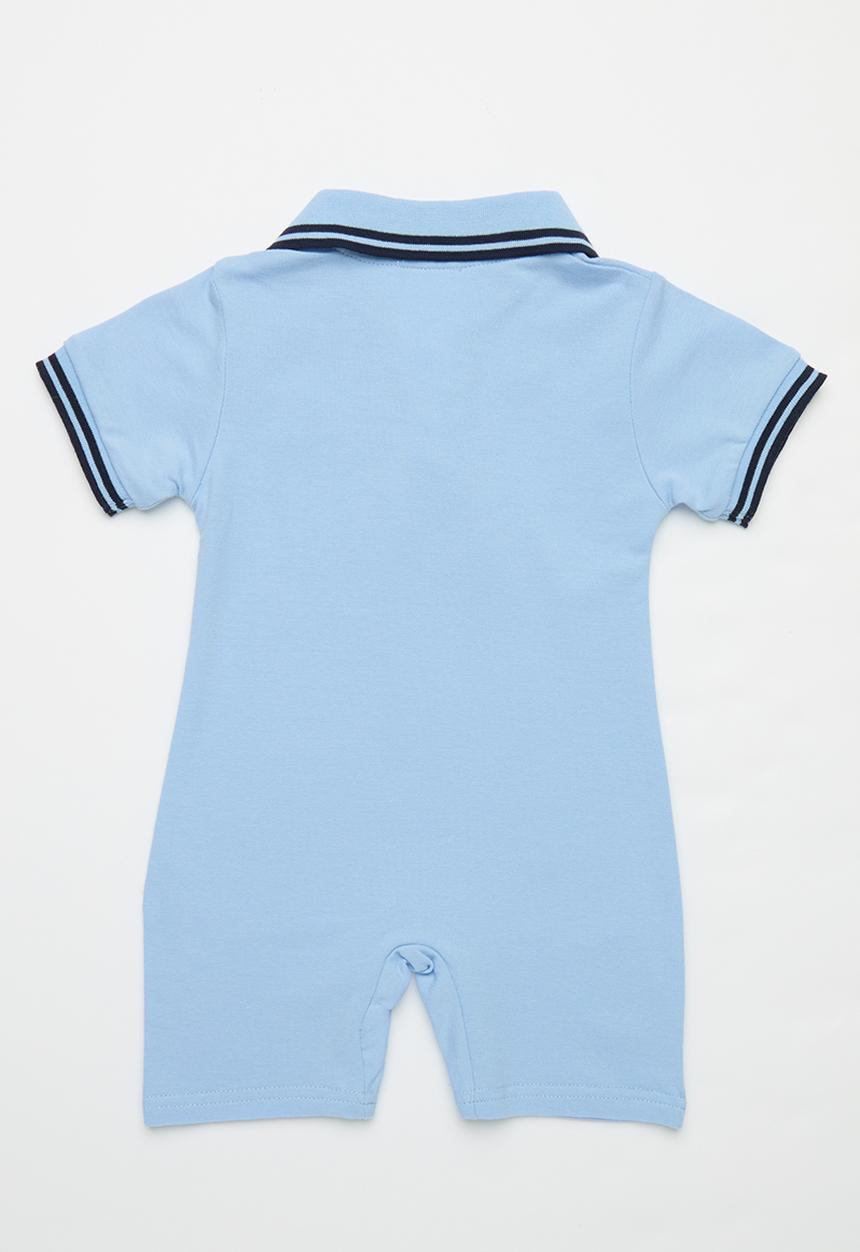 Pop Candy - Collared romper - blue