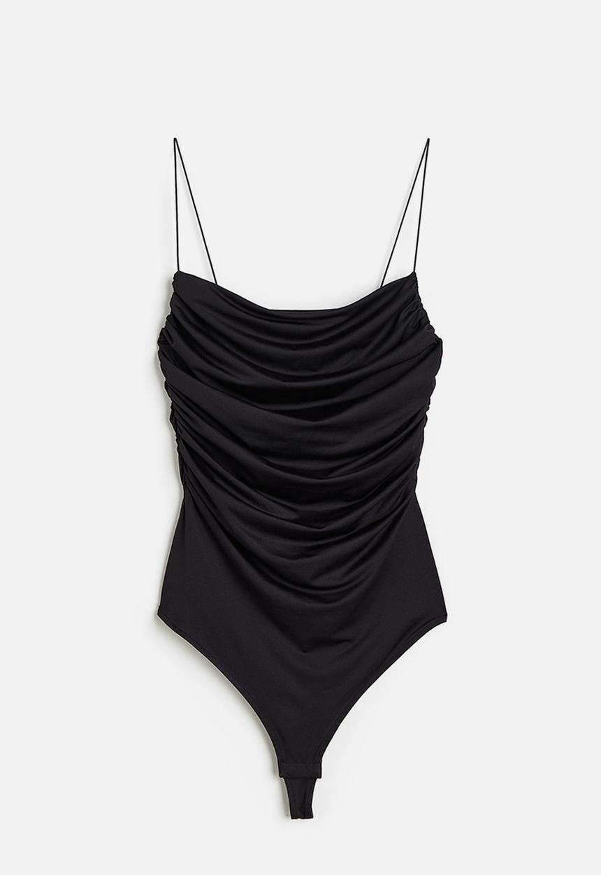 H&M - Draped thong body - black