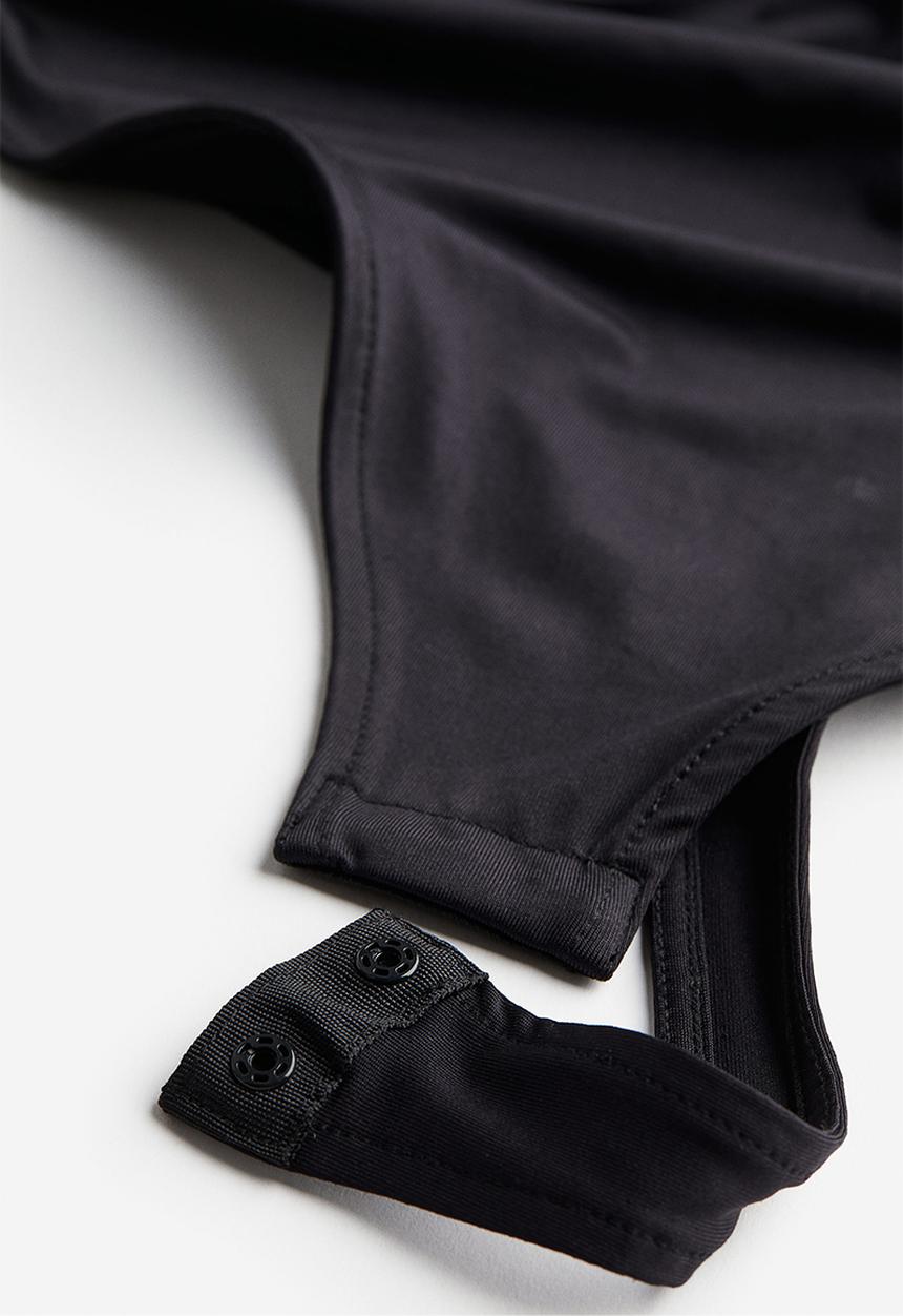 H&M - Draped thong body - black