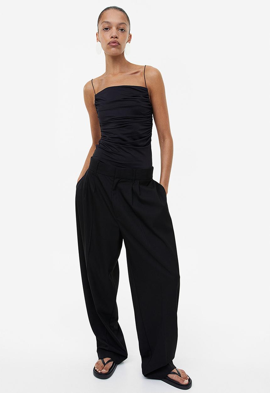 H&M - Draped thong body - black
