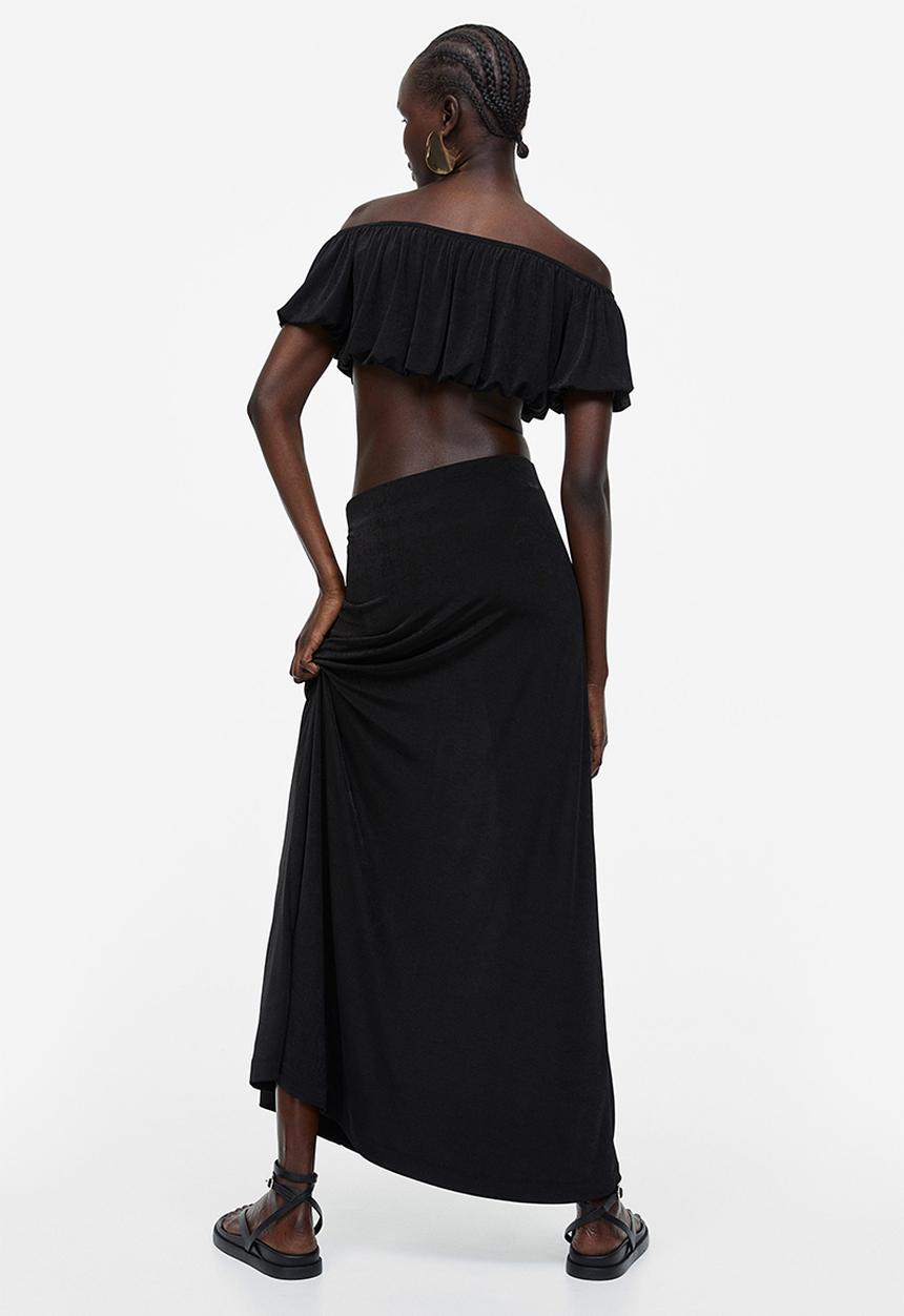 H&M - Jersey skirt - black