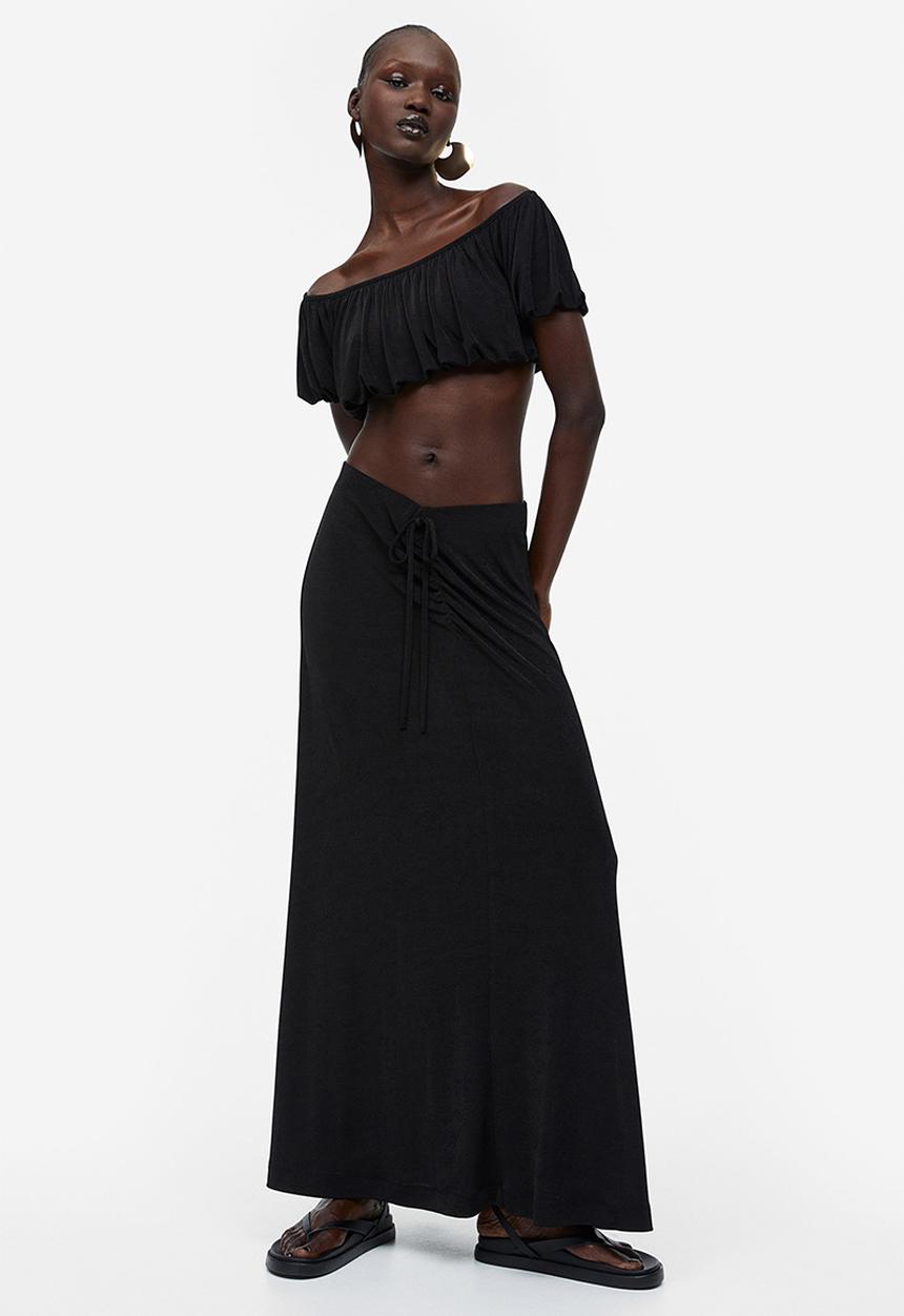 H&M - Jersey skirt - black