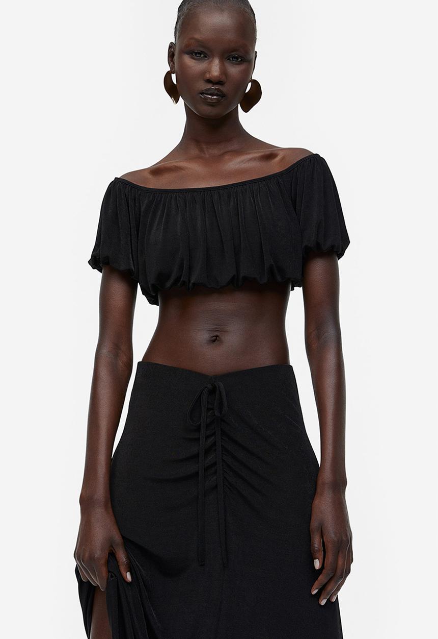 H&M - Jersey skirt - black
