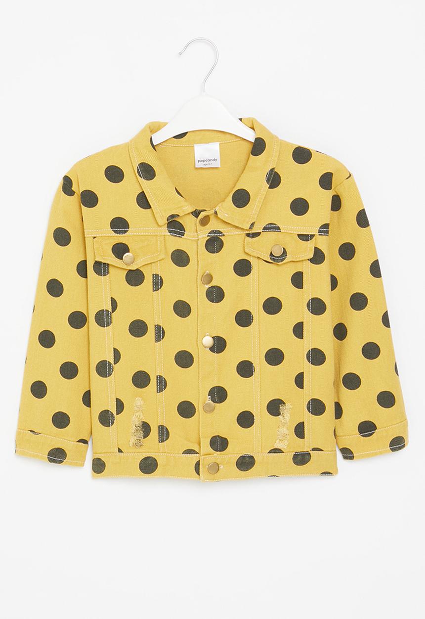 Pop Candy - Polka dot jacket - yellow & black