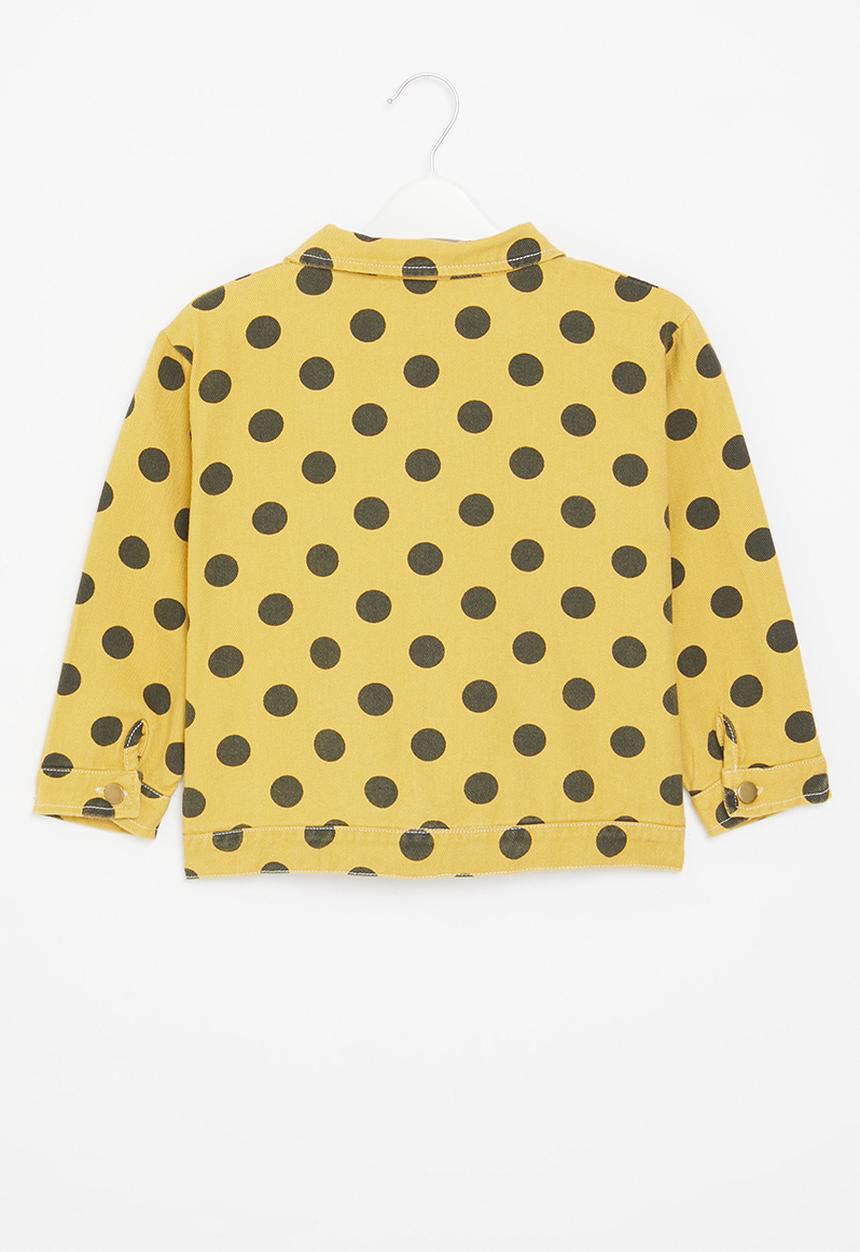Pop Candy - Polka dot jacket - yellow & black