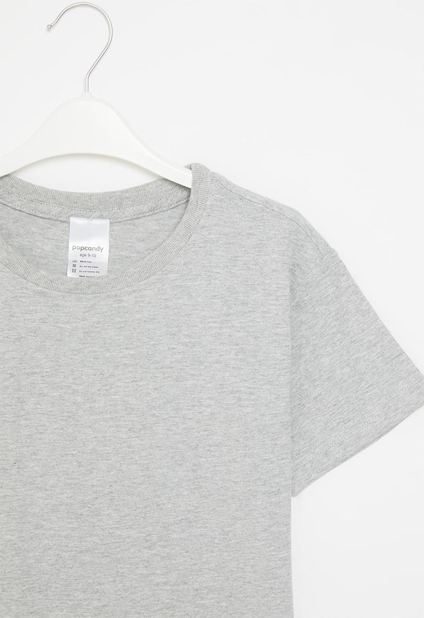 Pop Candy - Basic crew tee - grey