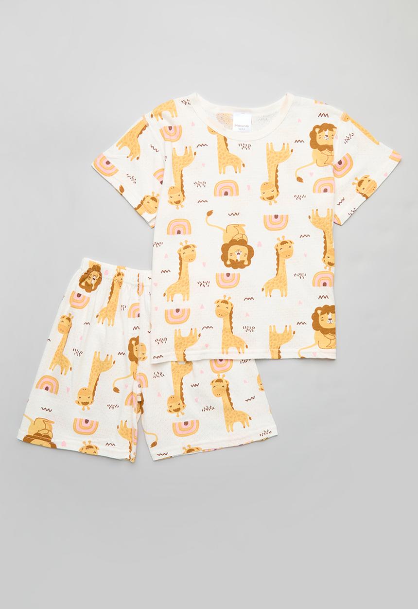 Pop Candy - Printed pj set - white