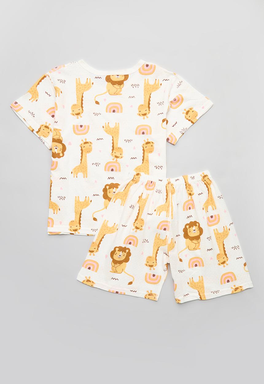 Pop Candy - Printed pj set - white
