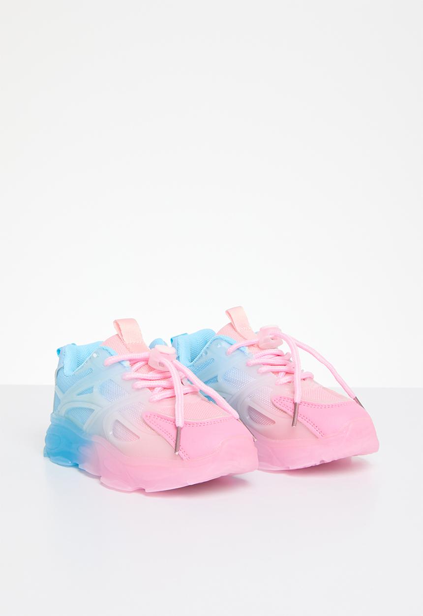 Pop Candy - Lace up sneakers - pink &  blue