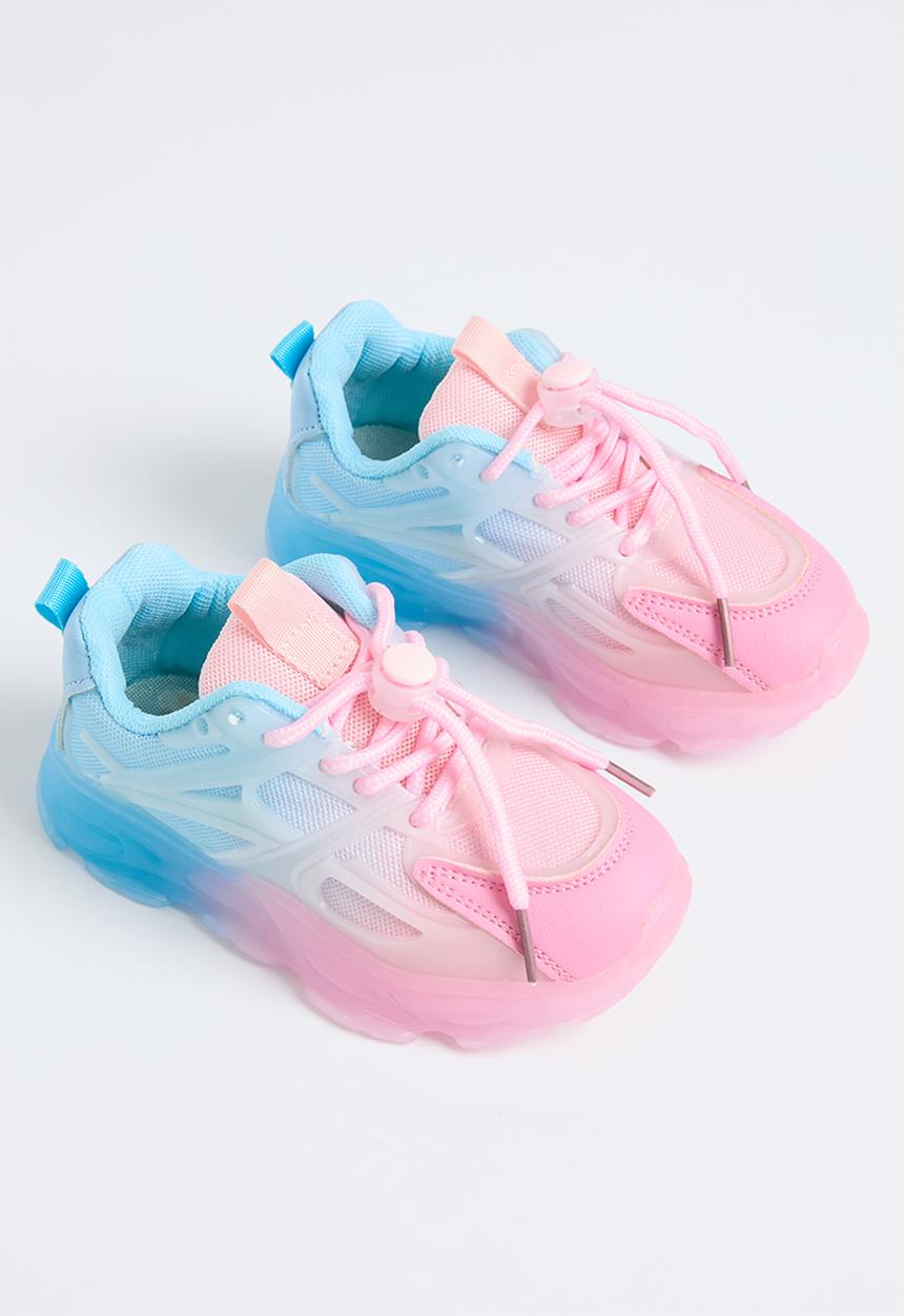 Pop Candy - Lace up sneakers - pink &  blue