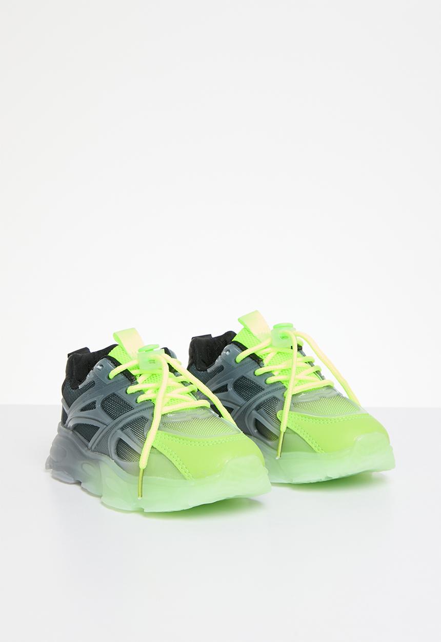 Pop Candy - Lace up sneakers - green &  black