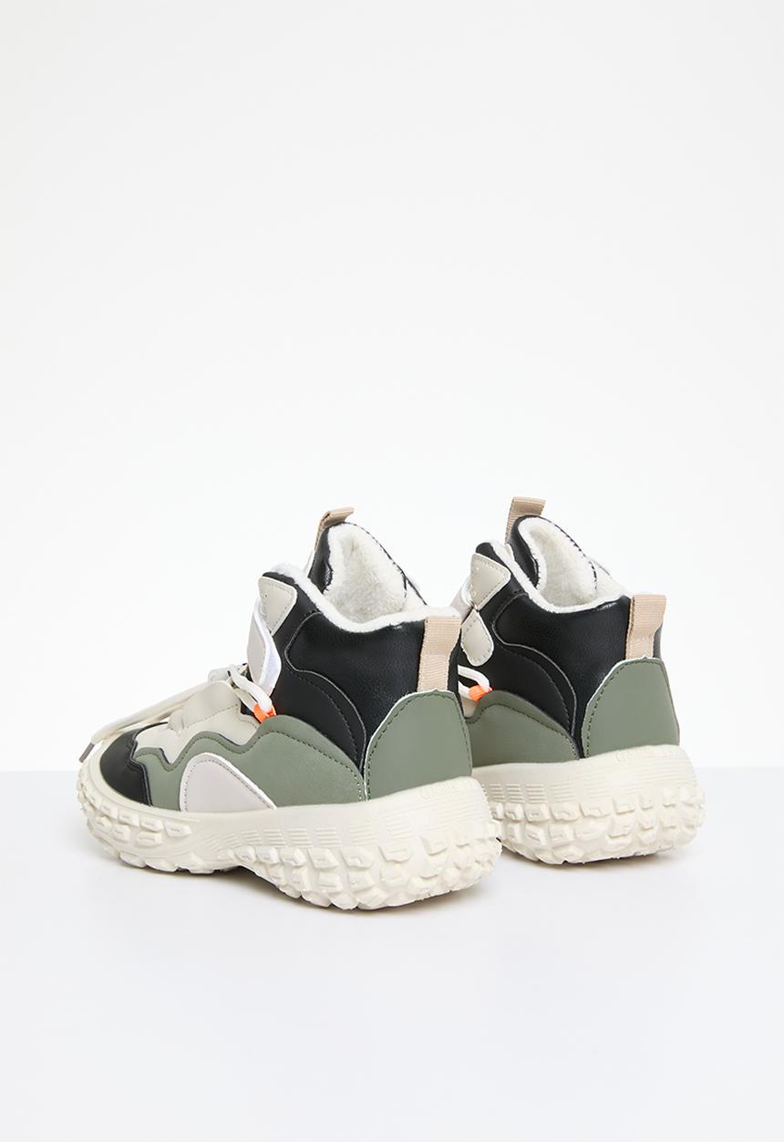 Pop Candy - Velcro/lace up sneakers - khaki