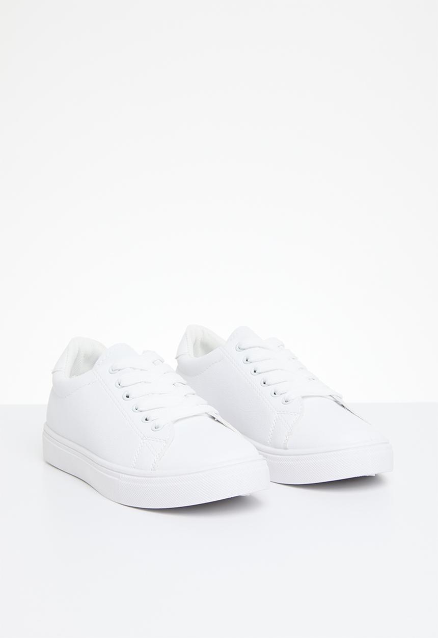 Pop Candy - Lace up sneakers-white