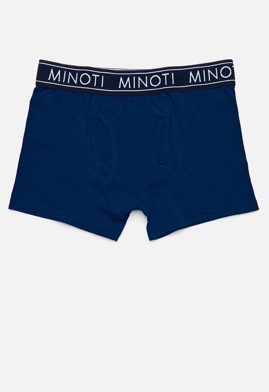 MINOTI - Boys stripe 3 pack boxers -  red & navy