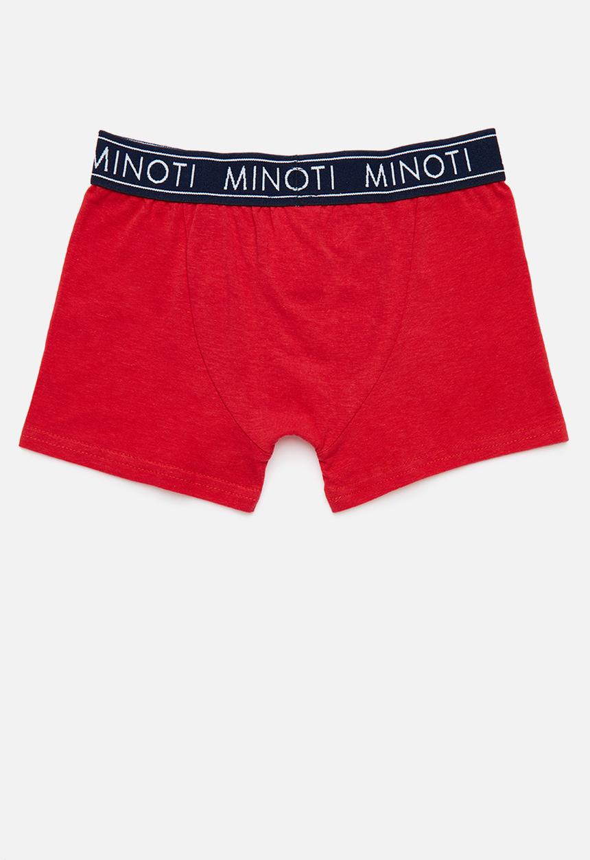 MINOTI - Boys stripe 3 pack boxers -  red & navy