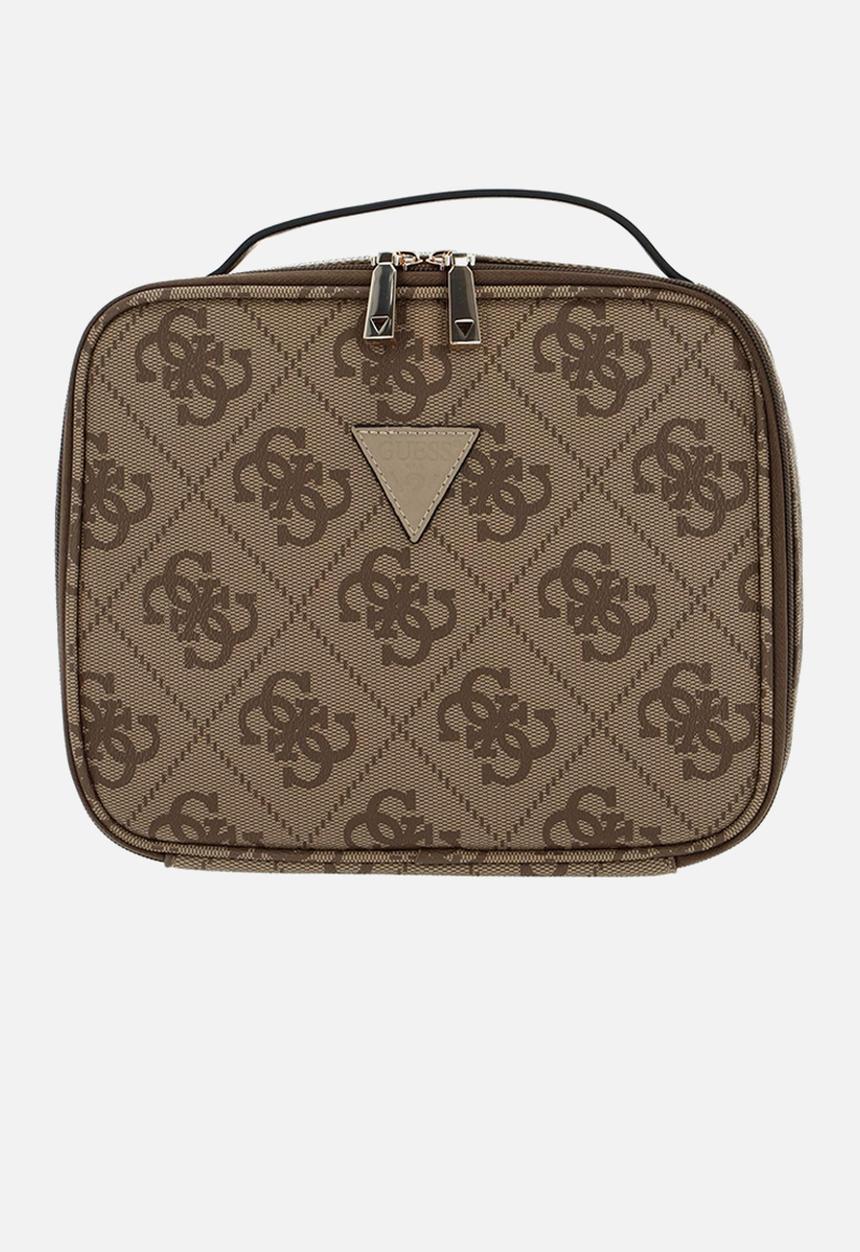 GUESS - Breta cosmetic organizer case - latte log brown 