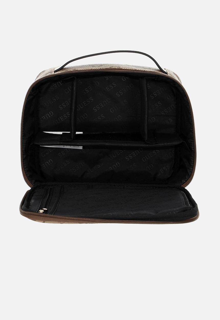 GUESS - Breta cosmetic organizer case - latte log brown 