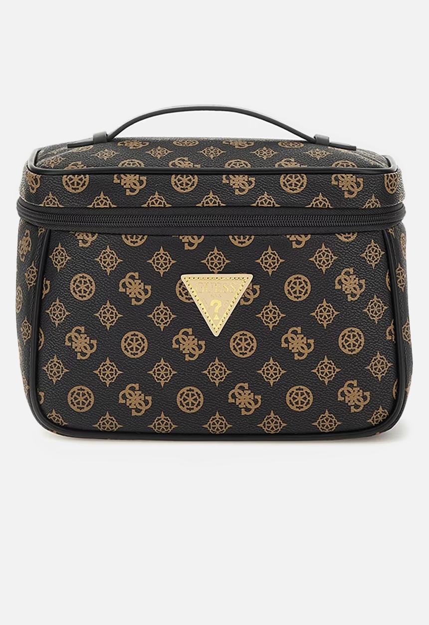 GUESS - Wilder Toiletry Train Case - Brown