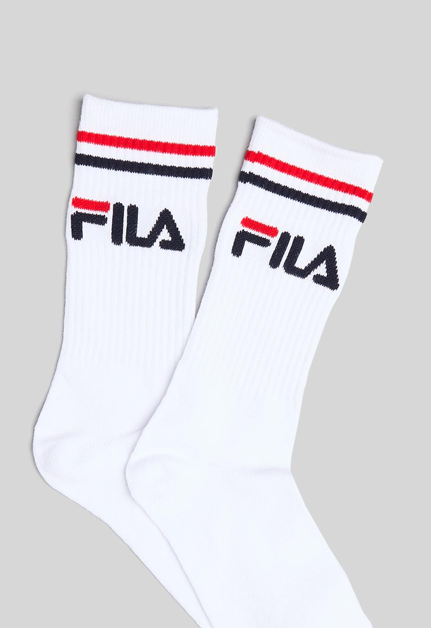 FILA - Stallone tube sock mens 2 pack - white