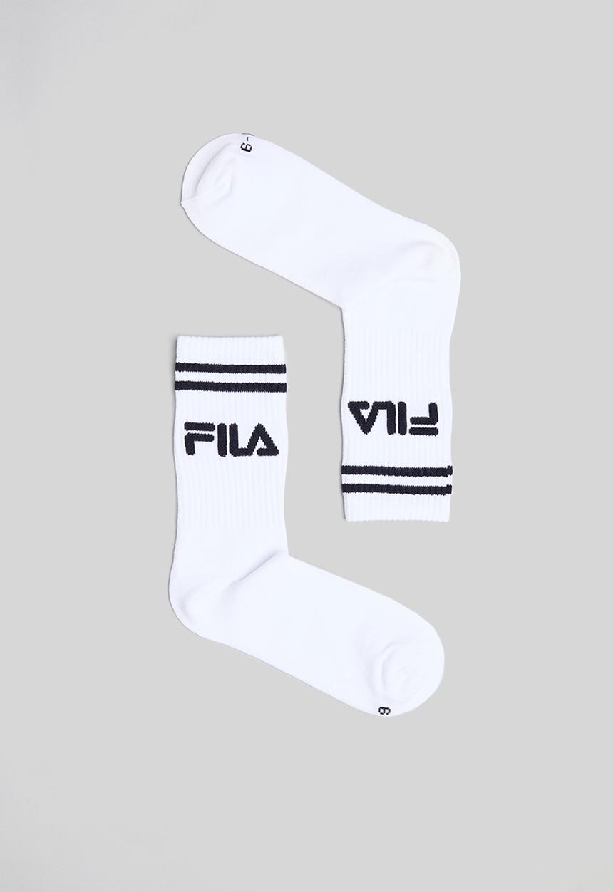 FILA - Stallone tube sock (1pk) - White & Peacoat