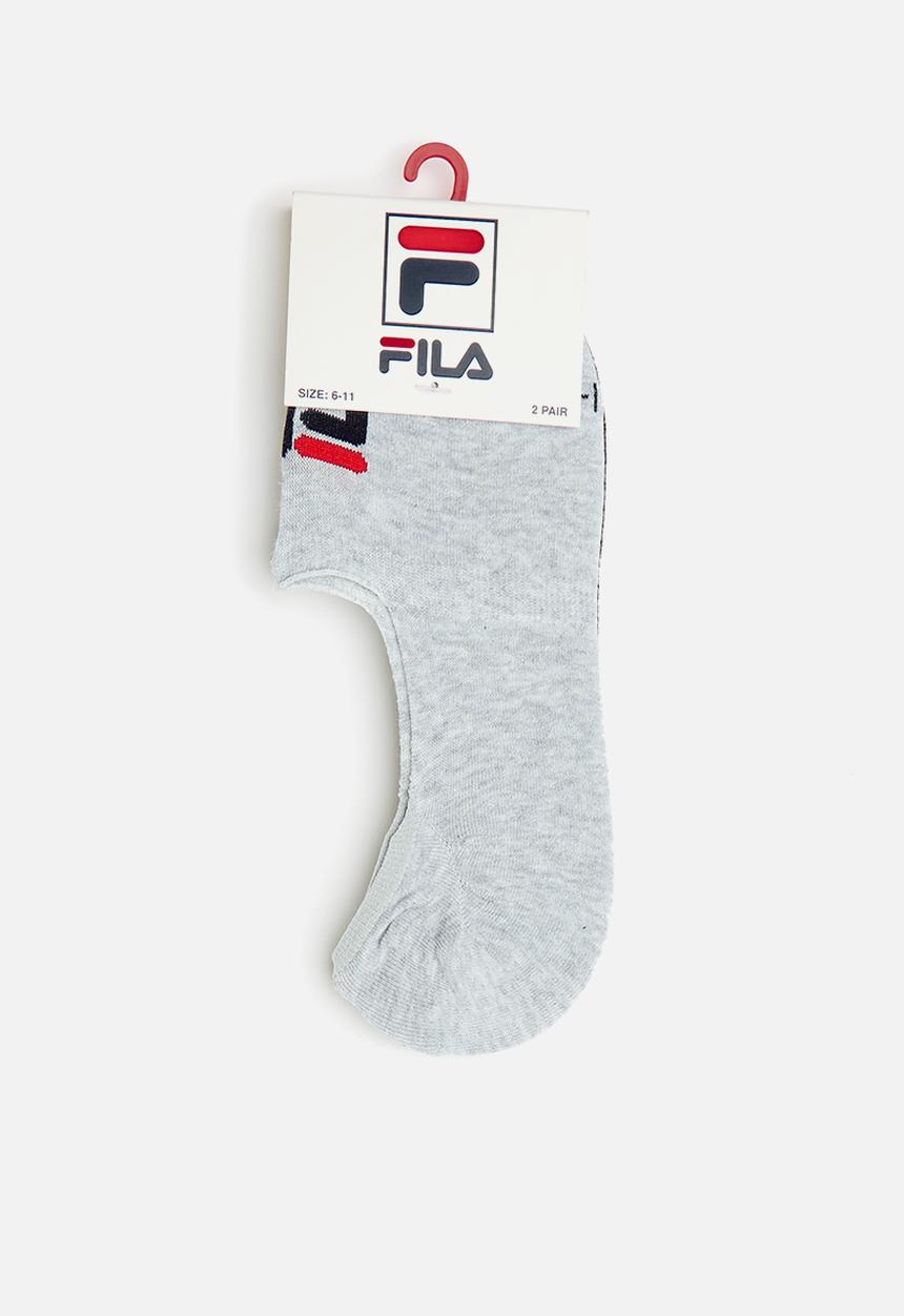 FILA - Sicily secret sock mens 2 pack- grey melange & black