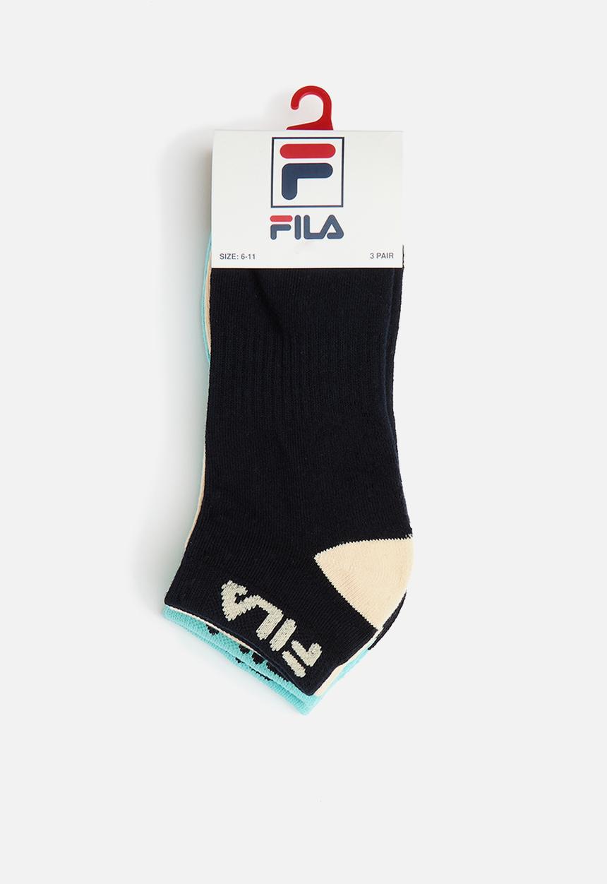 FILA - Robert ankle sock 3 pack - peacoat/egret/blue glass