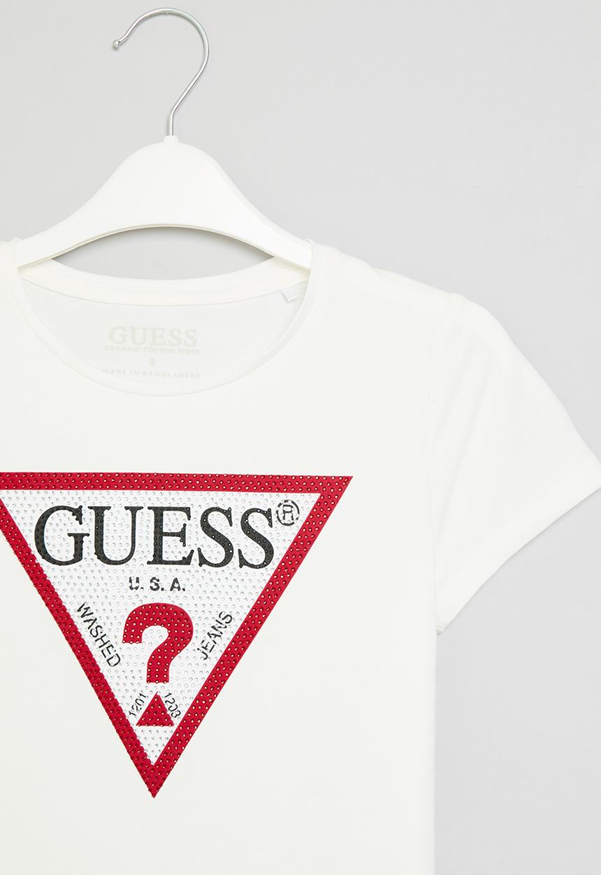 GUESS - Short sleeve T-shirt - true white 